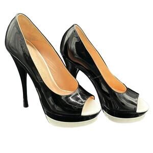 Versace Double Platform Heels Italian 37 US 6.5